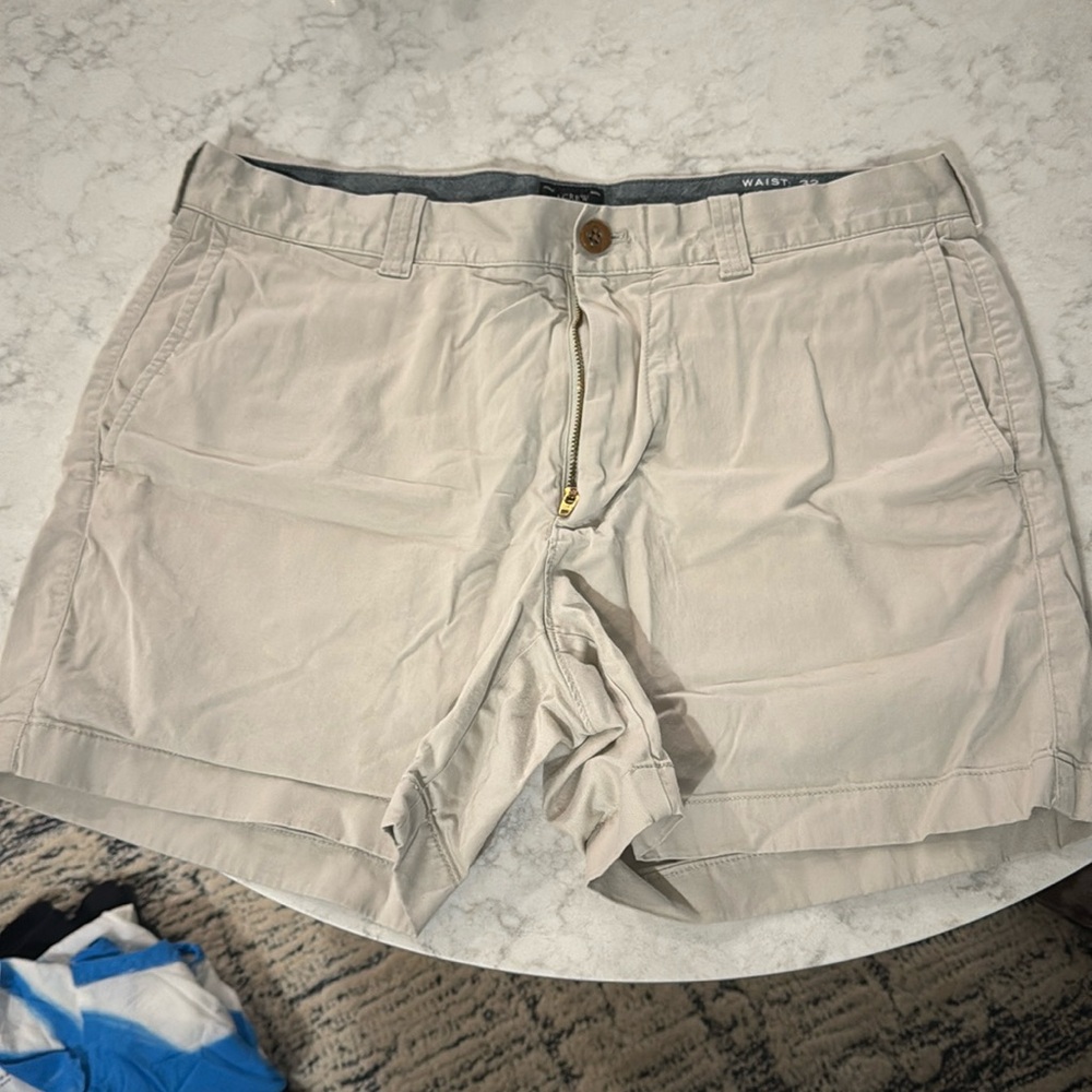 Tan J crew shorts 5in